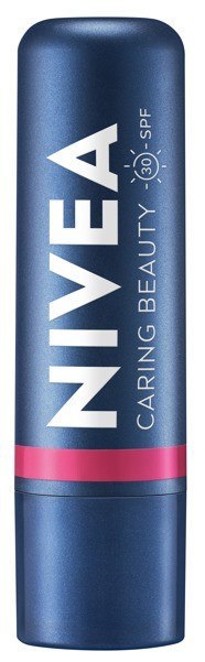 NIVEA NIVEA Pomadka pielęgnująca do ust Caring Beauty 3w1 Pink 4.8 g