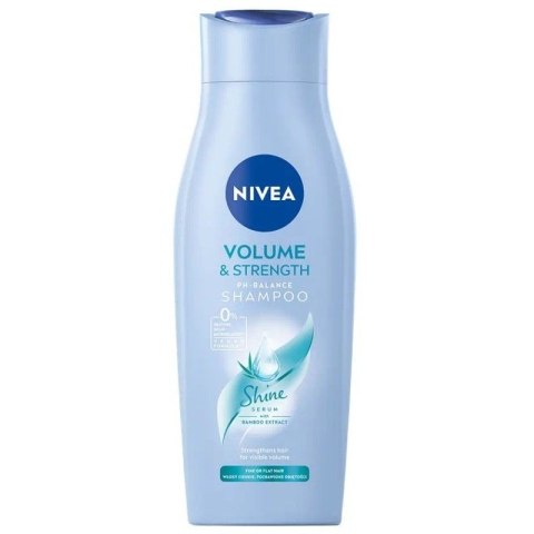 NIVEA NIVEA Szampon do włosów cienkich i bez objętości Volume & Strenght, 400 ml