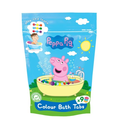PROD.LICENCYJNE KIDS Świnka Peppa Pastylki koloryzujące do kąpieli 9 x 16g