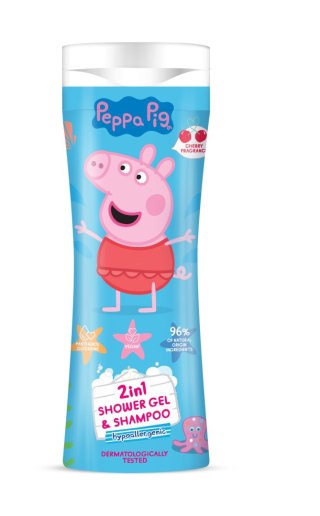 PROD.LICENCYJNE ŚWINKA PEPPA Żel pod prysznic i szampon 2w1 Wiśnia 300 ml