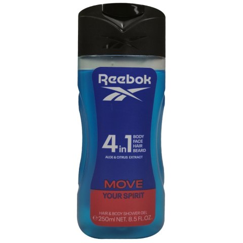 REEBOK REEBOK Move Your Spirit 4w1 Żel pod prysznic męski 250 ml