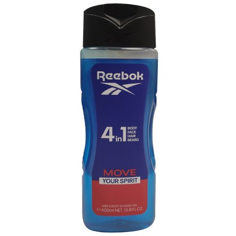 REEBOK REEBOK Move Your Spirit 4w1 Żel pod prysznic męski 400 ml