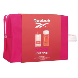 REEBOK REEBOK Move Your Spirit Zestaw prezentowy - kosmetyczka (woda toaletowa 100ml + żel pod prysznic 250ml) - damski