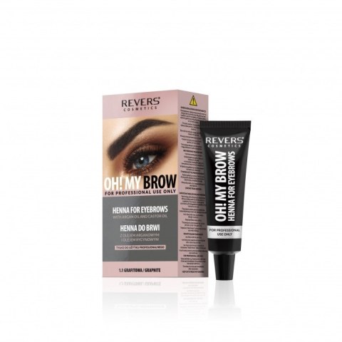 REVERS REVERS Oh! My Brow Henna kremowa do brwi - grafitowa