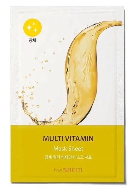 SAEM The SAEM Bio Solution Maska w płachcie rozświetlająca - Multivitamin