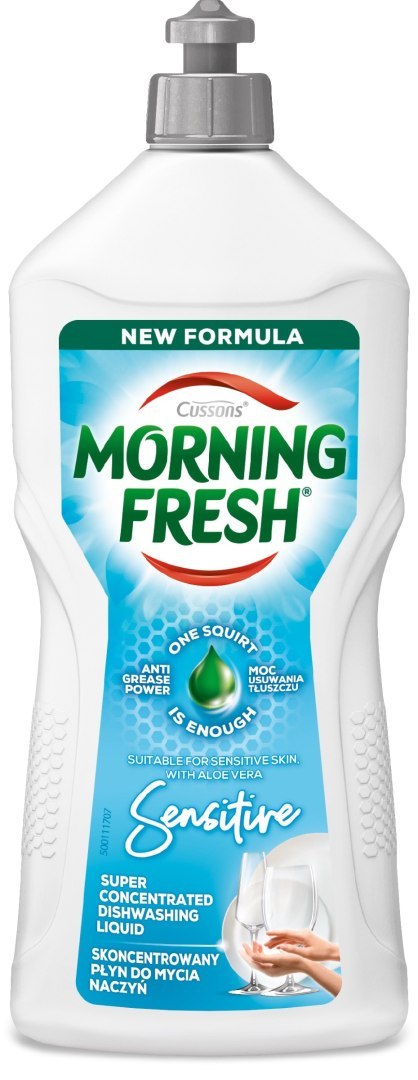 SARANTIS CUSSONS Morning Fresh Skoncentrowany płyn do mycia naczyń - Sensitive 900 ml