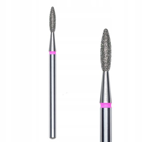 STALEX STALEKS Frez diamentowy do paznokci - płomyk 2,1/8mm FA10R021/8 czerwony