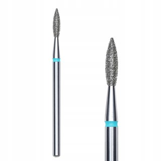 STALEX STALEKS Frez do paznokci - diamentowy płomyk 2.1/8mm (niebieski) 1szt