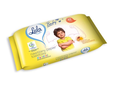 STELLA LULA Papier toaletowy nawilżany dla dzieci - owoce tropikalne 1 op. - 42 szt.