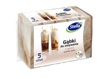 STELLA STELLA Gąbki do zmywania o zapachu VANILLA LATTE 5 sztuk
