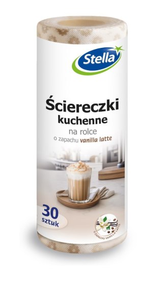 STELLA STELLA Ściereczki kuchenne na rolce zapach VANILLA LATTE 30 szt.
