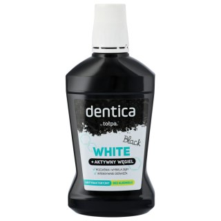 TOLPA TOŁPA Dentica Black White Płyn do płukania jamy ustnej z aktywnym węglem wybielający 500 ml