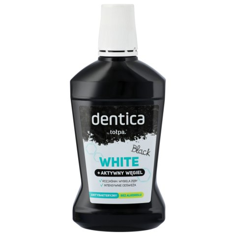 TOLPA TOŁPA Dentica Black White Płyn do płukania jamy ustnej z aktywnym węglem wybielający 500 ml