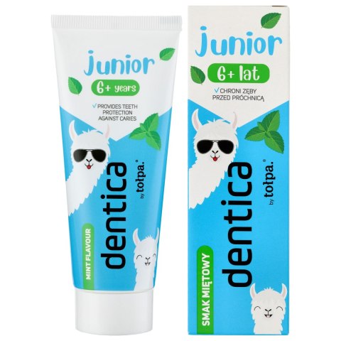 TOLPA TOŁPA Dentica Junior 6+ Pasta do zębów dla dzieci przeciwpróchnicza miętowa 50 ml