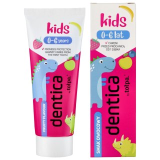 TOLPA TOŁPA Dentica Kids 0-6 Pasta do zębów dla dzieci przeciwpróchnicza owocowa 50 ml