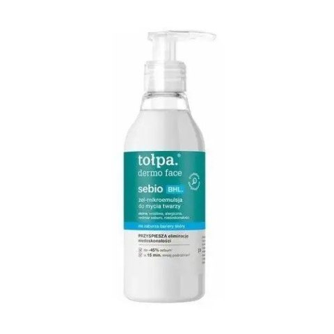 TOLPA TOŁPA Dermo Face Sebio BHL Żel - mikroemulsja do mycia twarzy 195 ml