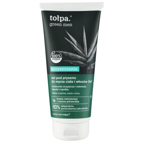 TOLPA TOŁPA Green Żel pod prysznic do mycia ciała i włosów 2w1 - oczyszczający 200 ml
