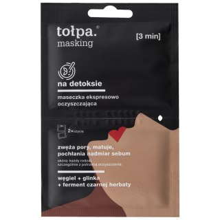 TOLPA TOŁPA Masking Maseczka ekspresowo oczyszczająca - na detoksie 5ml x 2