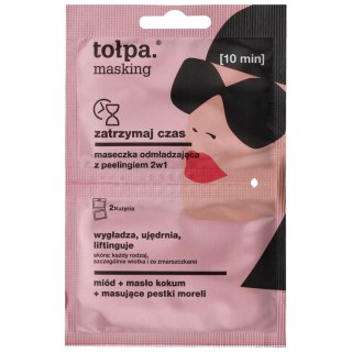 TOLPA TOŁPA Masking Maseczka odmładzająca z peelingiem - zatrzymaj czas 5ml x 2