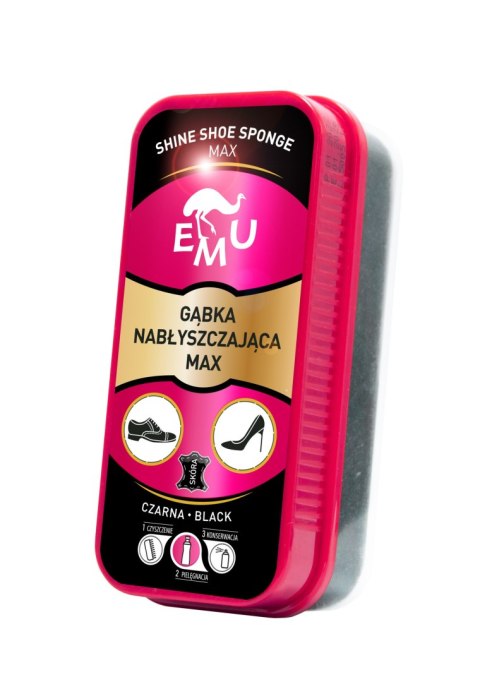 VACO EMU Gąbka nabłyszczająca do butów Max Czarna