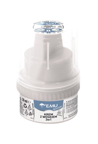 VACO EMU Sport Line Krem z woskiem do butów 3w1 Biały 50 ml