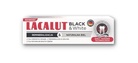 ZDROVIT LACALUT Black & White Pasta do zębów 75 ml
