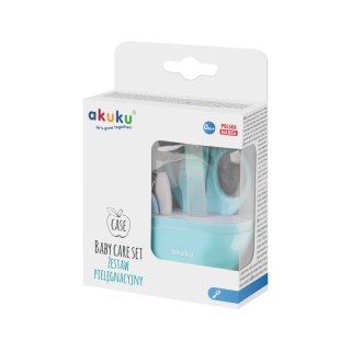 AKUKU AKUKU Apple Case Zestaw do pielęgnacji paznokci dla niemowląt Niebieski A0043
