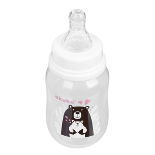 AKUKU AKUKU Butelka do karmienia niemowląt - Misio czarny 125ml
