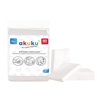 AKUKU AKUKU Płatki kosmetyczne dla niemowląt (A0003) 60 szt