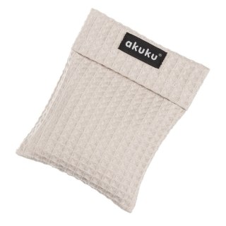 AKUKU AKUKU Termofor z pestkami wiśni w pokrowcu 13x16 cm beż (a0635)
