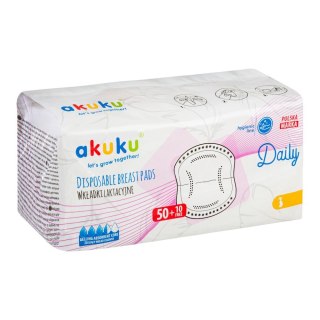AKUKU AKUKU Wkładki laktacyjne Daily (a0160) 1 op. - 60 szt