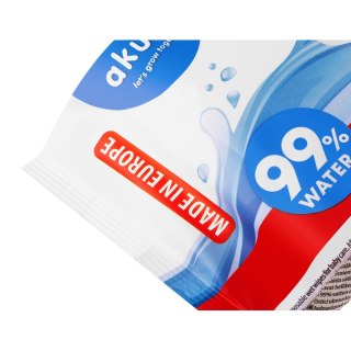AKUKU AKUKU jednorazowe chusteczki nawilżane wodą (A0031) 70 szt