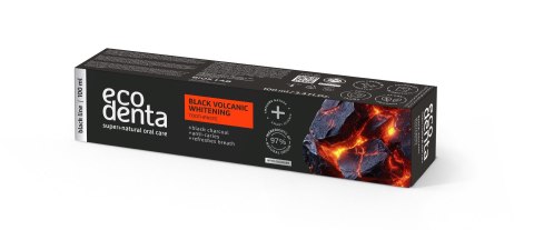 ART.ROZNE AG ECODENTA Black Volcanic Pasta wybielająca do zębów z minerałami wulkanicznymi 100 ml