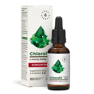 AURA HERBALS AURA HERBALS Chlorofil z morwy białej krople 30 ml