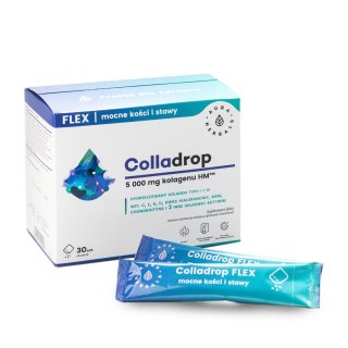 AURA HERBALS AURA HERBALS Colladrop Flex Hydrolizowany Kolagen morski 5000 mg typu I i III - mocne kości i stawy (30 saszetek)