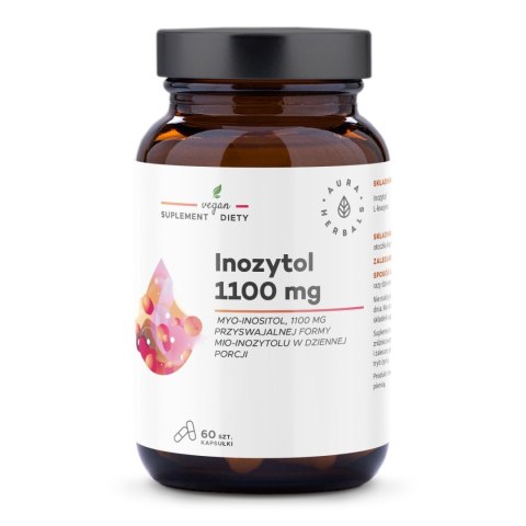 AURA HERBALS AURA HERBALS Inozytol 1100 mg - suplement diety w kapsułkach (60 sztuk)