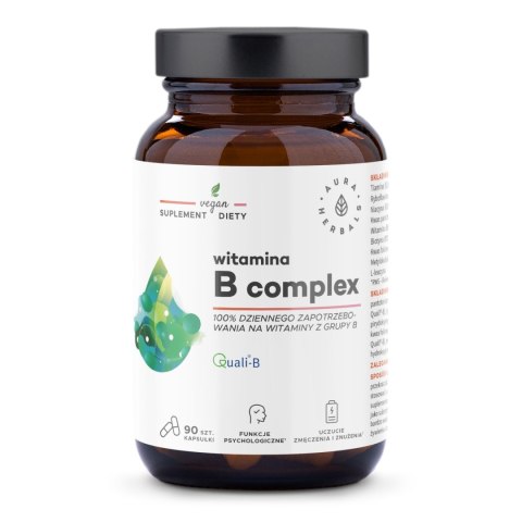 AURA HERBALS AURA HERBALS Witamina B Complex 90 kapsułek