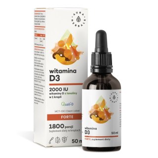 AURA HERBALS AURA HERBALS Witamina D3 Forte 2000 krople 50 ml