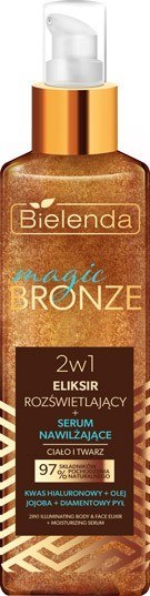 BIELENDA BIELENDA Magic Bronze Eliksir rozświetlający + Serum nawilżające 2w1 do twarzy i ciała 150 ml