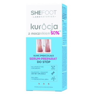 BODY BOOM / SHE SHEFOOT Kuracja z mocznikiem 50% Silnie zmiękczające Serum - preparat do stóp