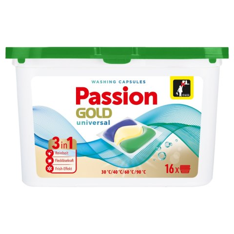 CHEMIA R. PASSION GOLD Kapsułki do prania 3w1 Universalne 1 op. - 16 szt.