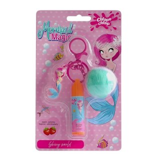 CHLAPU CHLAP CHLAPU CHLAP Błyszczyk do ust z brelokiem Mermaid Magic - poziomka