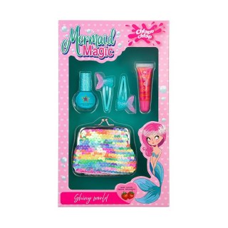 CHLAPU CHLAP CHLAPU CHLAP Mermaid Magic II Wild Strawberry Zestaw dziecięcy z portmonetką, lakierem do paznokci,błyszczykiem i spinkami do wł