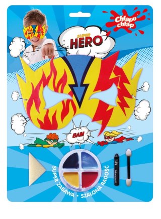 CHLAPU CHLAP CHLAPU CHLAP ZESTAW do kreatywnej zabawy - Maska SUPER HERO