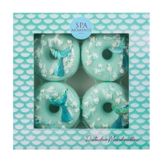 CHLAPU CHLAP CHLAPU CHLAP Zestaw Spa Moments Donut do kąpieli o zapachu pianki pistacjowej 4 szt