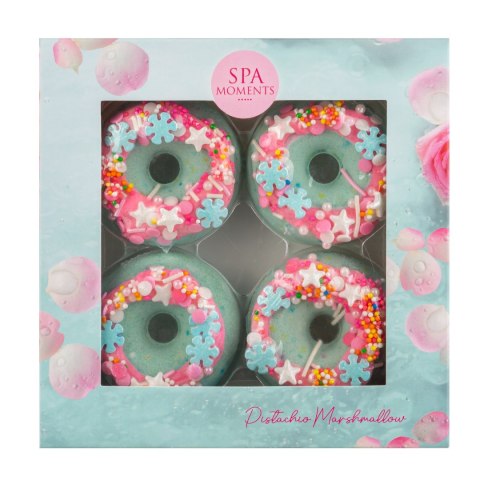 CHLAPU CHLAP SPA MOMENTS Donut d/kąp. pianka pistac.(róż)4szt&