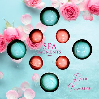 CHLAPU CHLAP SPA MOMENTS Zestaw kul do kąpieli Rose Kisses