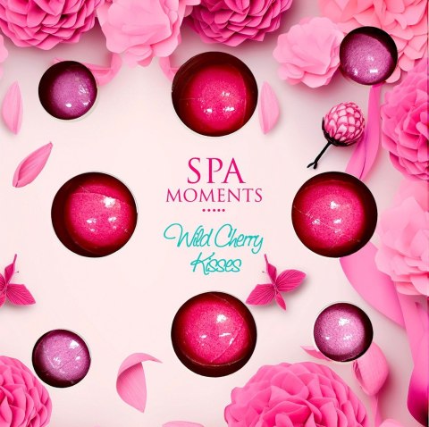 CHLAPU CHLAP SPA MOMENTS Zestaw kul do kąpieli Wild Cherry Kisses