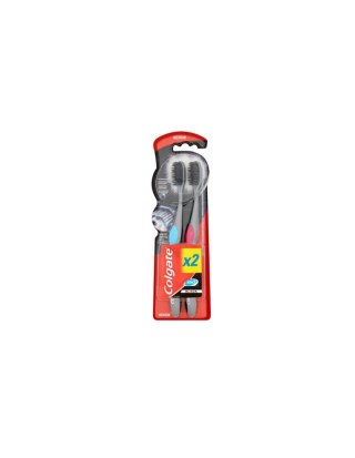 COLGATE COLGATE Black 360° Szczoteczka do zębów - średnia 1 + 1 gratis