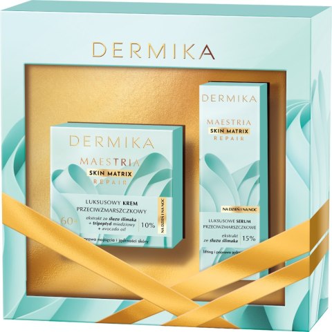 DERMIKA DERMIKA Zestaw prezentowy Maestria Skin Matrix Repair 60+ krem na dzień i noc 50ml+serum 30ml
